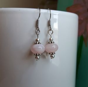 Pastel pink earrings